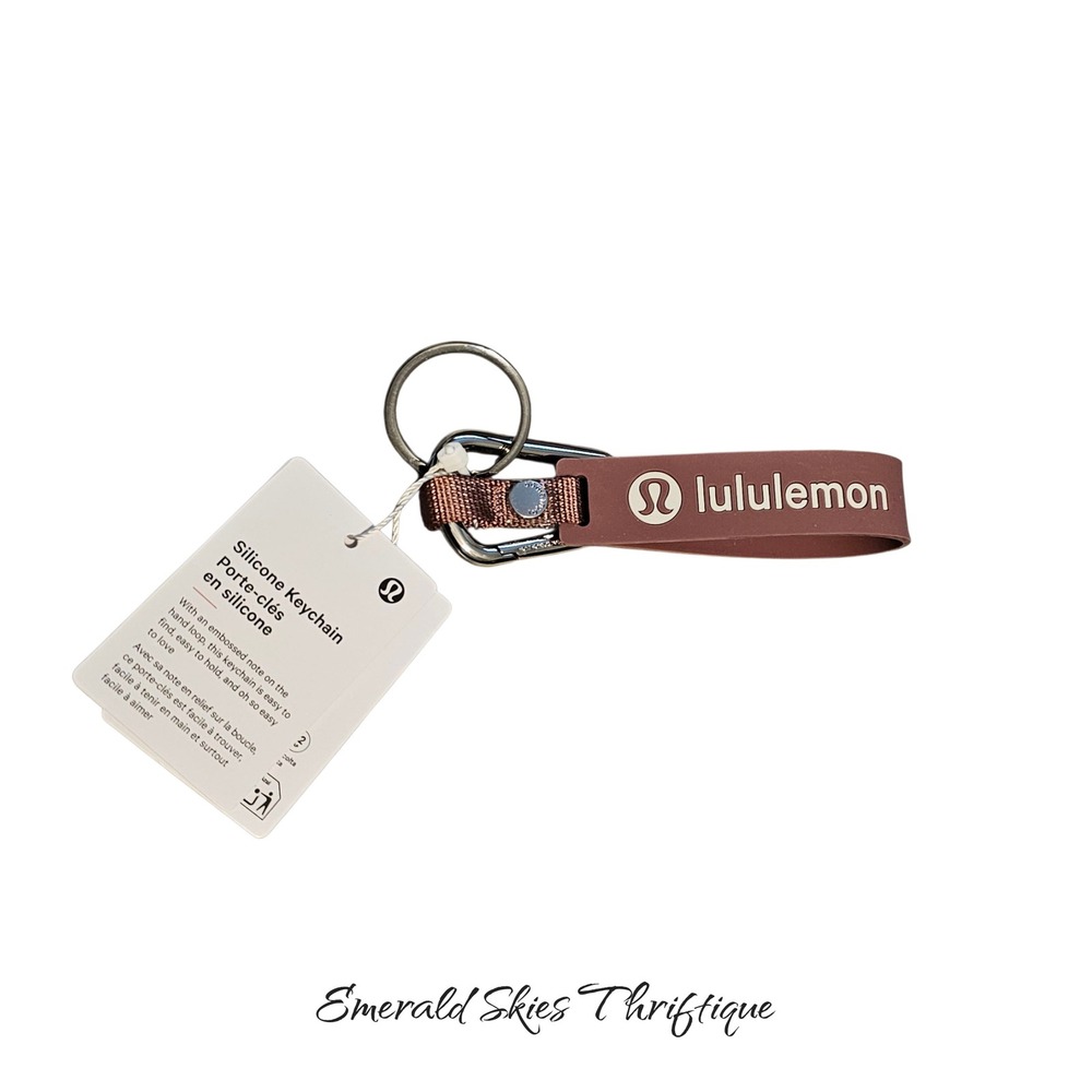 Lululemon silicone keychain, spiced chai, nwt. Free shipping - Picture 2 of 2